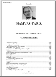Faragó Ferenc - Hamvas tár 3.