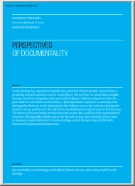 Maurizio Ferraris - Perspectives of Documentality