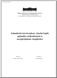 Jánoky László Viktor - Szimulációs keretrendszer vitorlás hajók optimális viselkedésének és navigációjának vizsgálatára