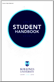 Bob Jones University, Student Handbook