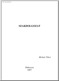 Molnár Tibor - Az automatizált kereskedés programozása a devizapiacon