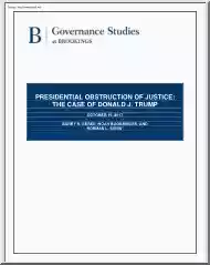Berke-Bookbinder-Eisen - Presidental Obstruction of Justice, The Case of Donald J. Trump
