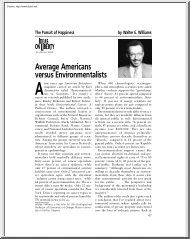 Walter E. Williams - Average Americans Versus Environmentalists
