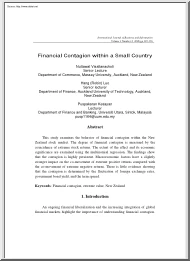 Financial Contagion within a Small Country