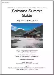 Shimane Summit Guide