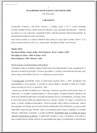 Pálfi Ágnes - Világirodalom előadás II jegyzetei, 2009