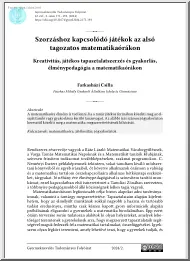 Farkasházi Csilla - Szorzáshoz kapcsolódó játékok az alsó tagozatos matematikaórákon