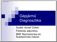 Szabó József Zoltán - Gépjármű diagnosztika
