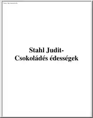Stahl Judit - Csokoládés édességek