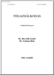 Dr. Horváth-Dr. Urbányi - Tógazdálkodás