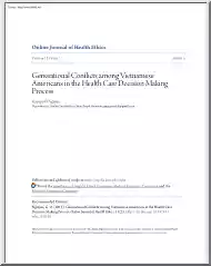 Georgie D. Nguyen - Generational Conflicts among Vietnamese Americans in the Health Care Decision Making Process