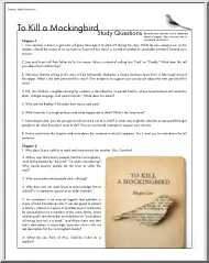 To Kill a Mockingbird, Study Guide 2