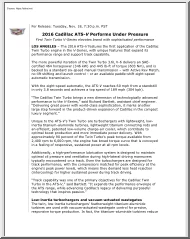 2016 Cadillac ATS-V Performs Under Pressure