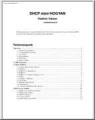 Vladimir Vuksan - DHCP-szerver Linux alatt