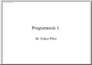 Dr. Iványi Péter - Programozás 1.