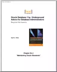 April C Sims - Oracle database 11g underground advice for database administrators