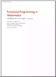 Zdenek Buk - Functional Programming in Mathematica