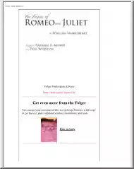 Barbara A. Mowat - William Shakespeare, The Tragedy of Romeo and Juliet