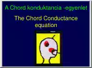 A Chord konduktancia-egyenlet