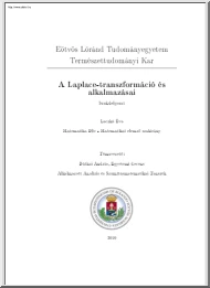 Laczkó Éva - A Laplace-transzformáció és alkalmazásai