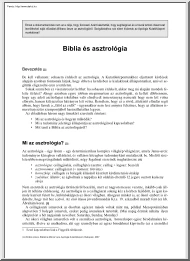 Biblia és asztrológia