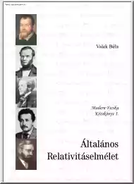 Valek Béla - Modern fizika kézikönyv, Általános relativitáselmélet