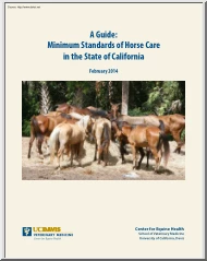 Miller-Stull-Ferraro - A Guide, Minimum Standards of Horse Care in the State of California