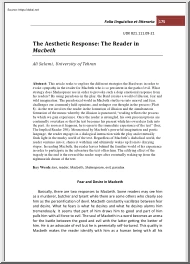 Ali Salami - The Aesthetic Response, The Reader in Macbeth