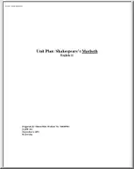 Simon Mah - Unit Plan, Shakespeares
