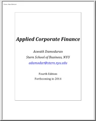 Aswath Damodaran - Applied Corporate Finance