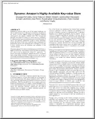 Giuseppe-Deniz-Madan - Dynamo, Amazons Highly Available Key value Store