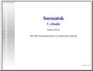 Farkas István - Sorozatok
