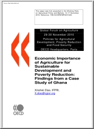Xinshen Diao - Economic Importance of Agriculture for Sustainable Development and Poverty Reduction Findings