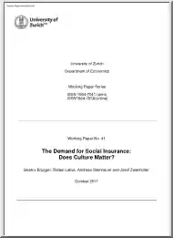 Beatrix-Rafael-Andreas - The Demand for Social Insurance, Does Culture Matter