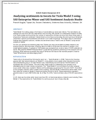 Analyzing Sentiments in Tweets for Tesla Model 3 Using SAS Enterprise Miner and SAS Sentiment Analysis Studio