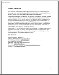 Fairfield University, Student Handbook