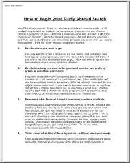 How to Begin your Study Abroad Search