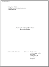 Kardos Eszter - Tudománypolitika