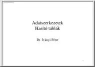 Dr. Iványi Péter - Adatszerkezetek, hasító táblák