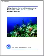 James-Paula - Biology, Ecology, Control and Management of the Invasive IndoPacific Lionfish, An Updated Integrated Assessment