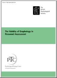 The Validity of Graphology in Personnel Assessment