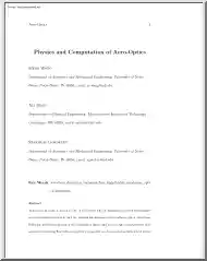 Meng Wang - Physics and Computation of Aero Optics