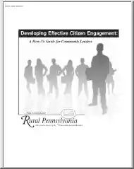 Developing Effective Citizen Engagement, A How to Guide for Community Leaders
