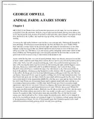 George Orwell - Animal Farm, A Fairy Story