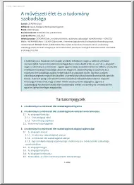 Cseopán Zsolt - A művészeti élet és a tudomány szabadsága