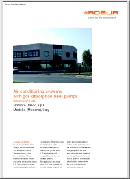 Air Conditioning Systems with Gas Absorption Heat Pumps
