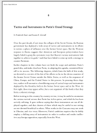 Starr-Cornell - Tactics and Instruments in Putins Grand Strategy