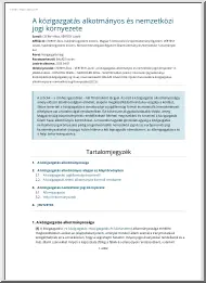 Cserny-Vértesy - A közigazgatás alkotmányos és nemzetközi jogi környezete