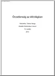 Torkos Hanga - Önzetlenség az