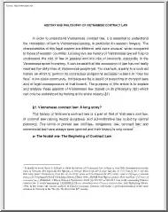 History and Philosophy of Vietnamese Contract Law